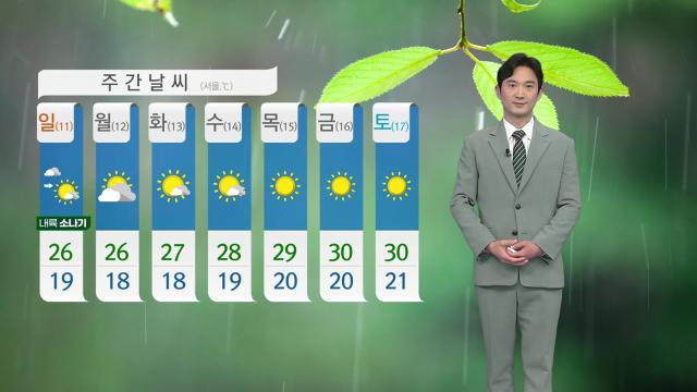 날씨] 내일~모레 아침 중부·남부 내륙 비 | Ytn